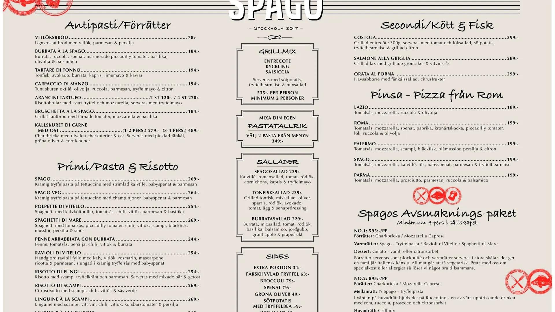 image of SPAGO