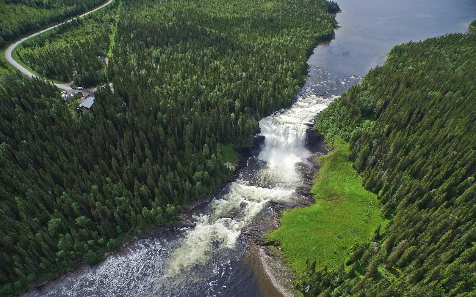 image of Tannforsen Waterfall