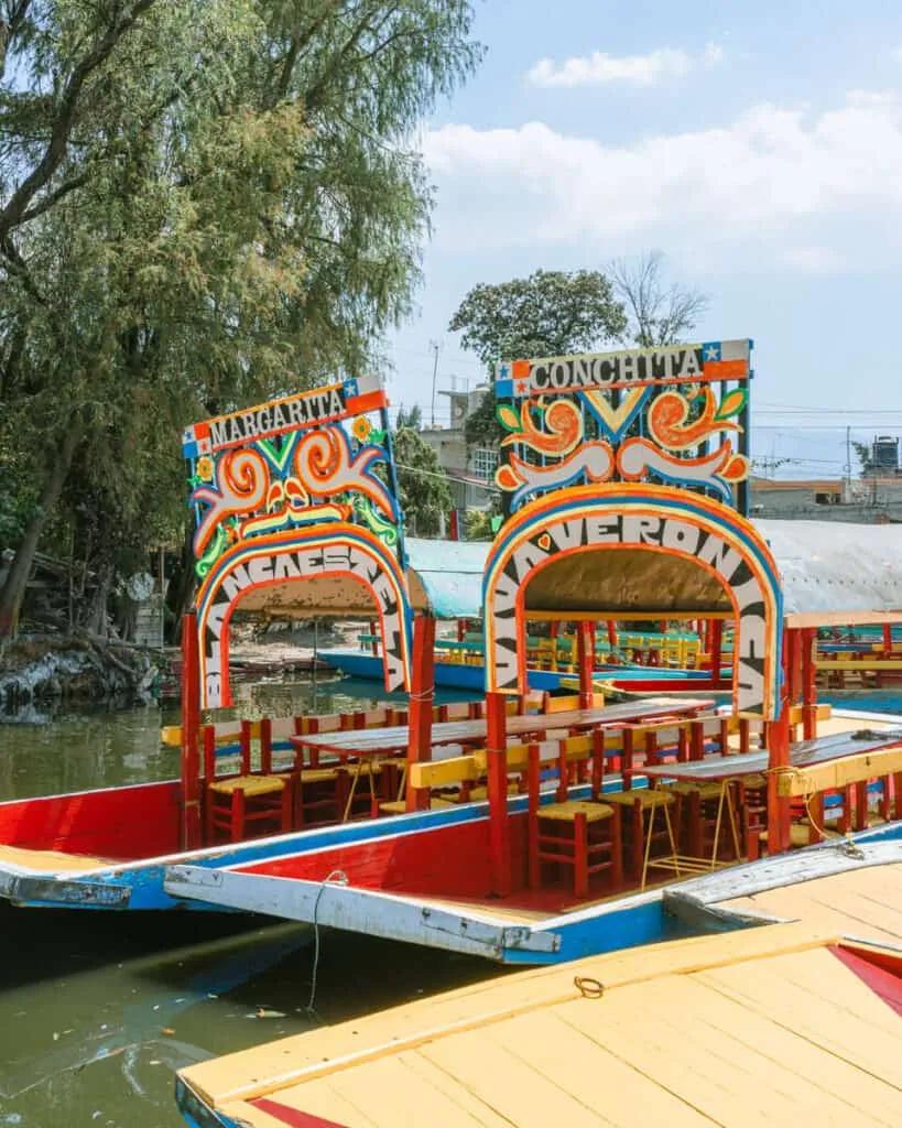 image of Lunadas in Trajinera Canals of Xochimilco