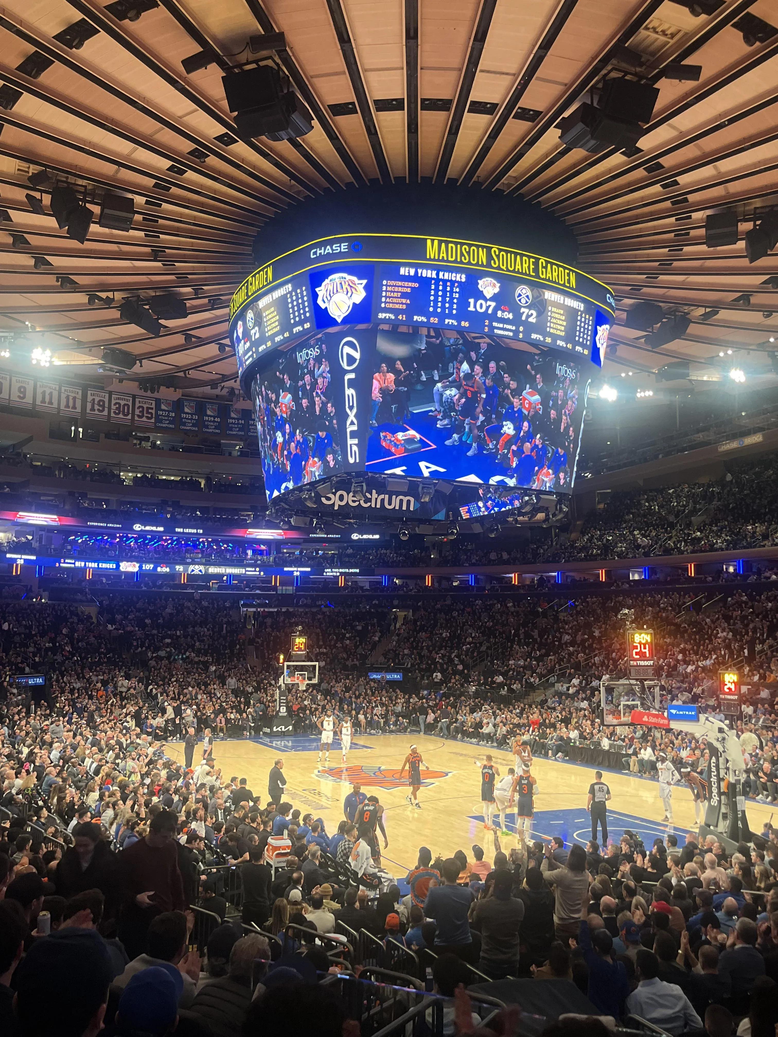 Recommendation for spot Madison Square Garden