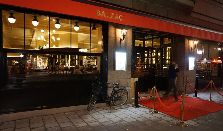 Recommendation for spot Brasserie Balzac Restaurang