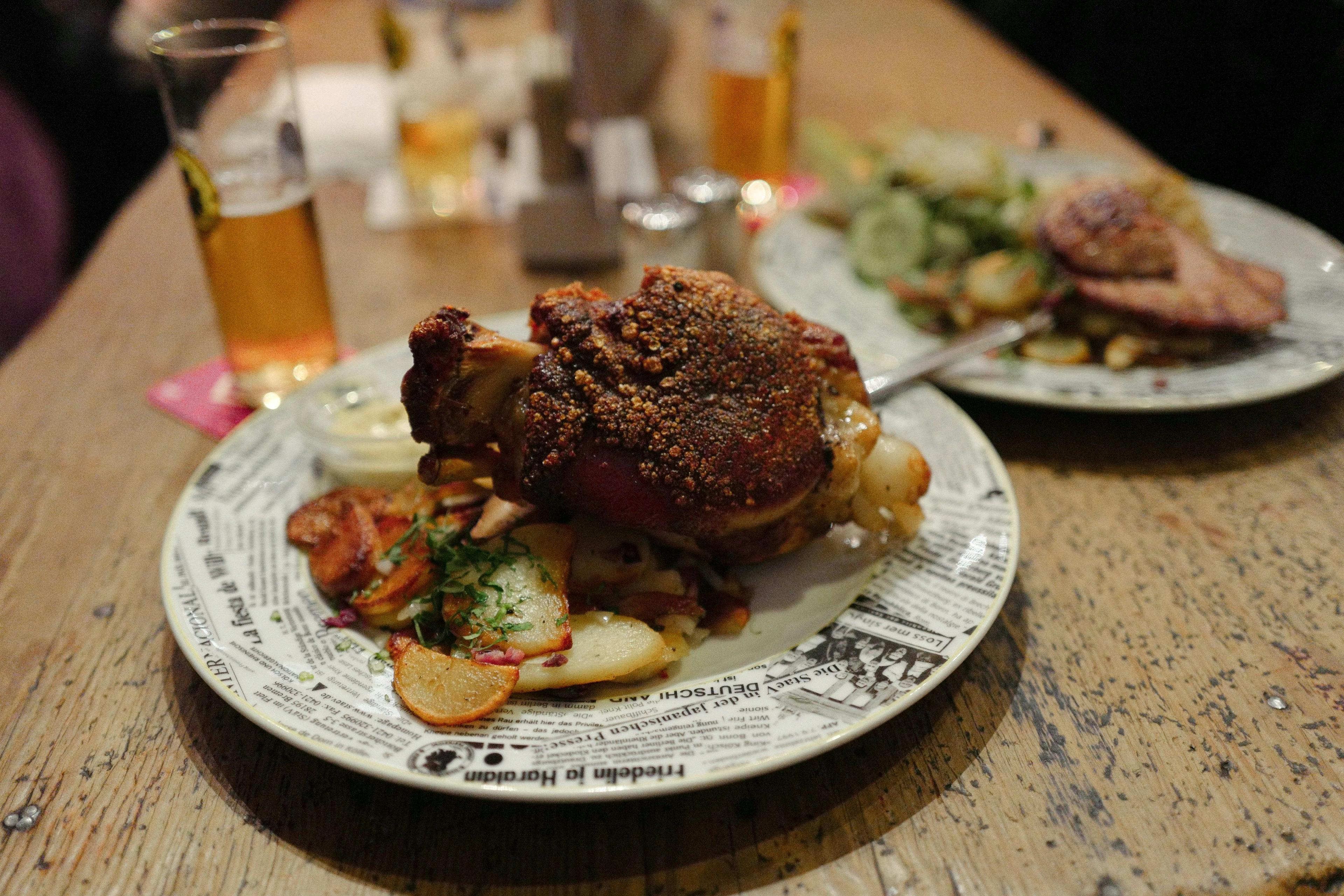 Schweinshaxe bavarian food munich germany