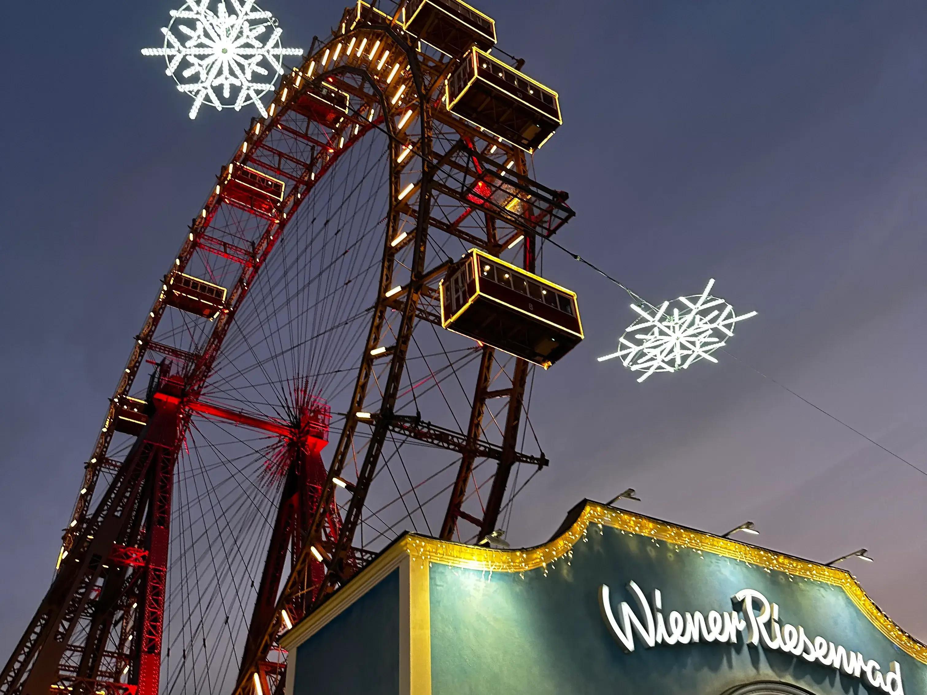 winter vienna christmas market, prater